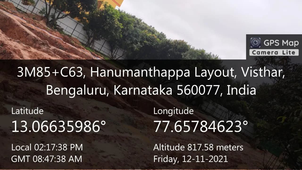Model Harmony: Site photo filed with Karnataka RERA