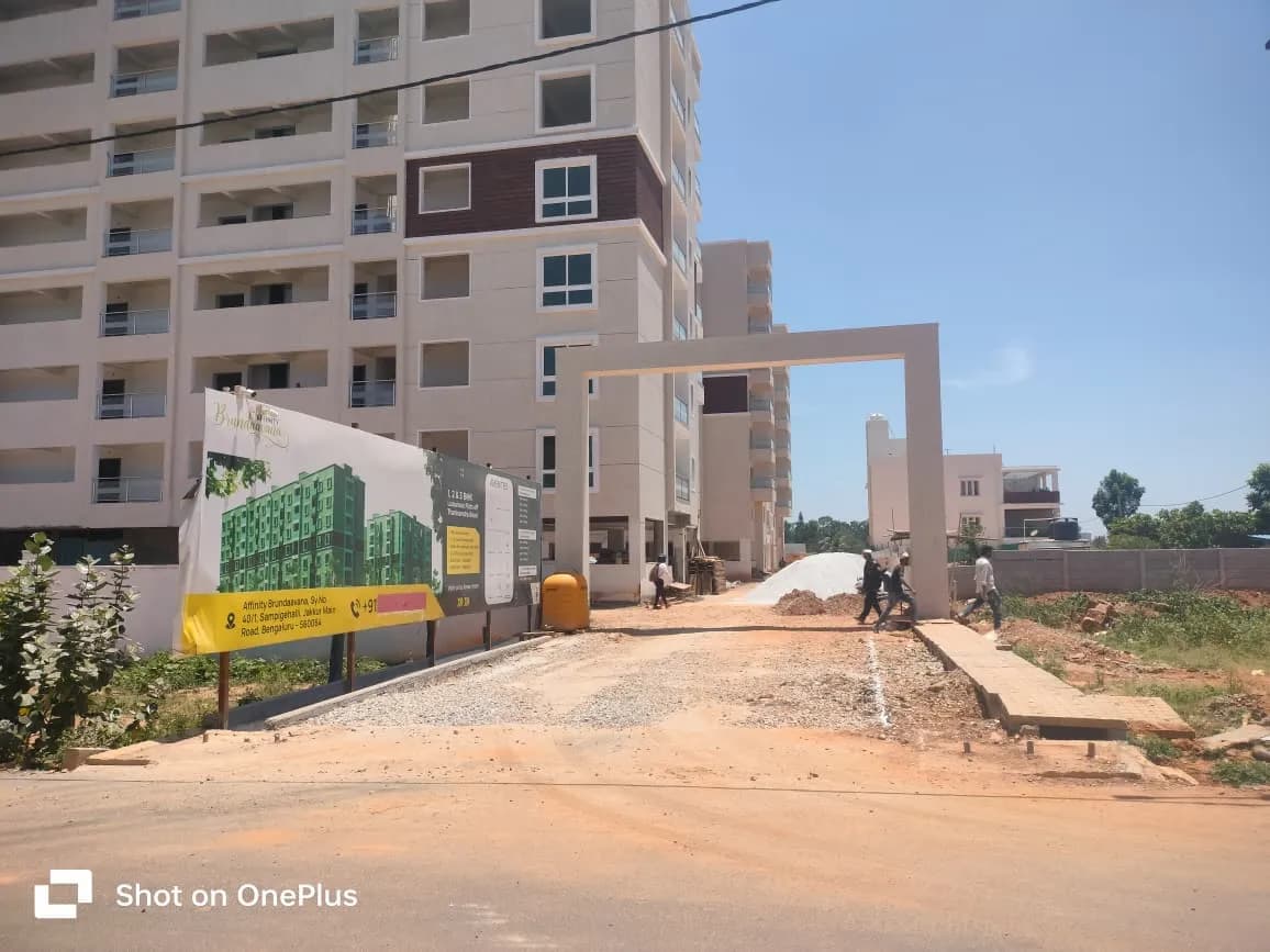 Affinity Brundaavana: Site photo filed with Karnataka RERA
