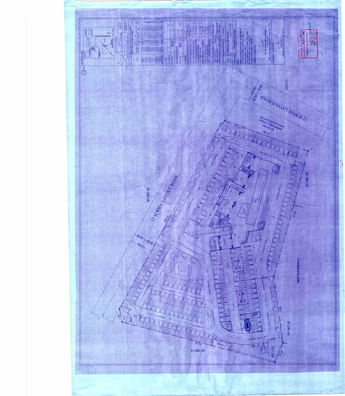 Icon Micasa: GROUND FLOOR PLAN (filed with Karnataka RERA)