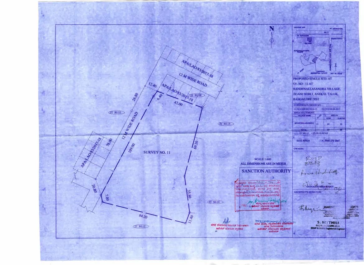 Icon Micasa: Approved Layout Plan (filed with Karnataka RERA)