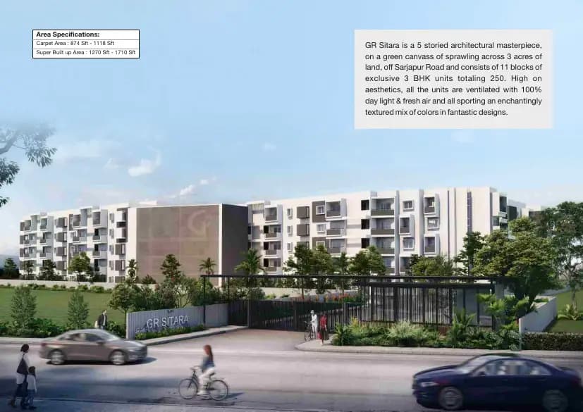 GR Sitara: Brochure, page 2 (filed with Karnataka RERA)
