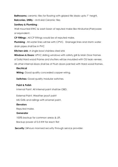 Green Boulevard: Brochure, page 2 (filed with Karnataka RERA)
