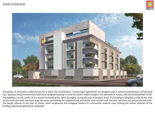 Heavie Eden: Brochure, page 3 (filed with Karnataka RERA)