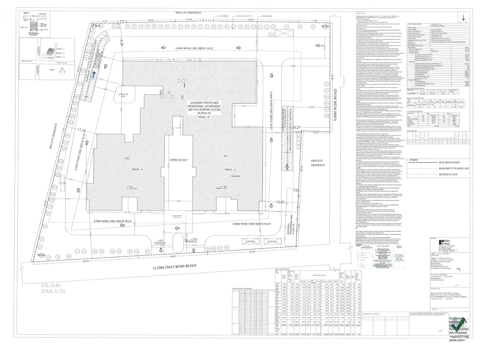 Cornerstone Akhinta Residences: Approved Building/Plotting Plan (filed with Karnataka RERA)