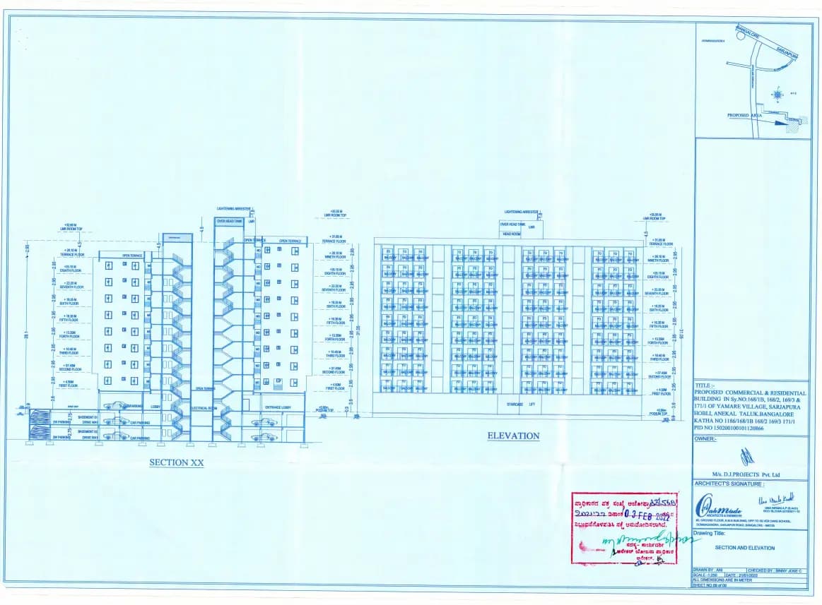 Confident Mayfair: Existing Layout Plan (filed with Karnataka RERA)