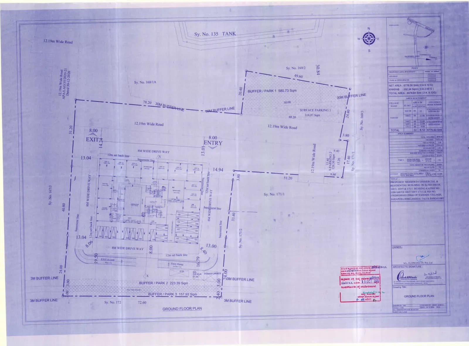Confident Mayfair: ground floor plan (filed with Karnataka RERA)