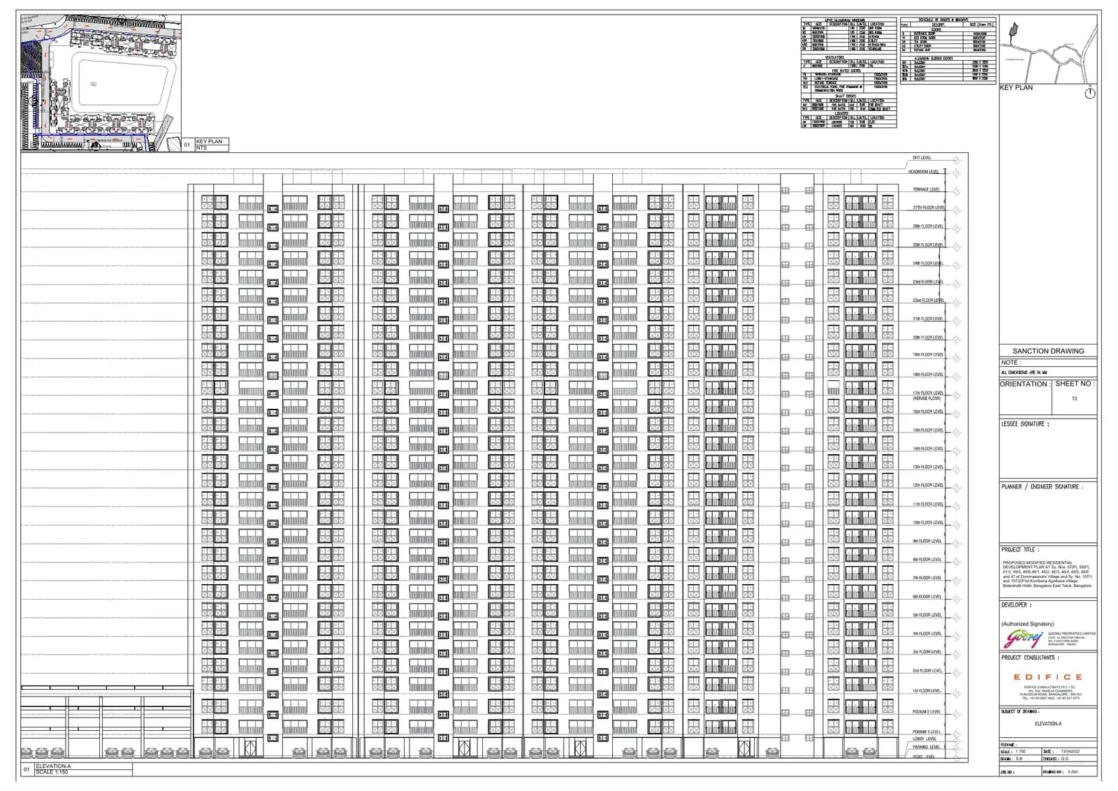 Godrej Splendour: 13ELEVATION A (filed with Karnataka RERA)