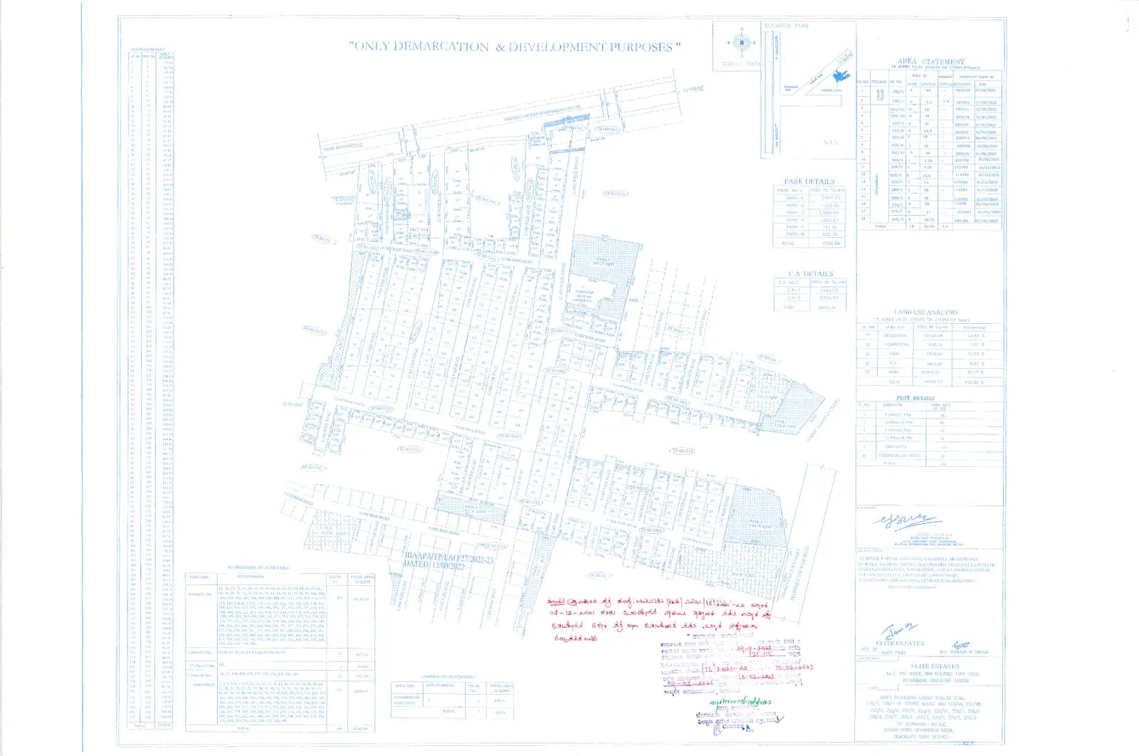 Elite Park: Elite Park Ph1 - Approved Plan.pdf (filed with Karnataka RERA)
