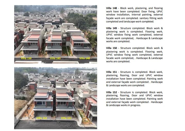 Sound of Water Phase 3: Site photo filed with Karnataka RERA