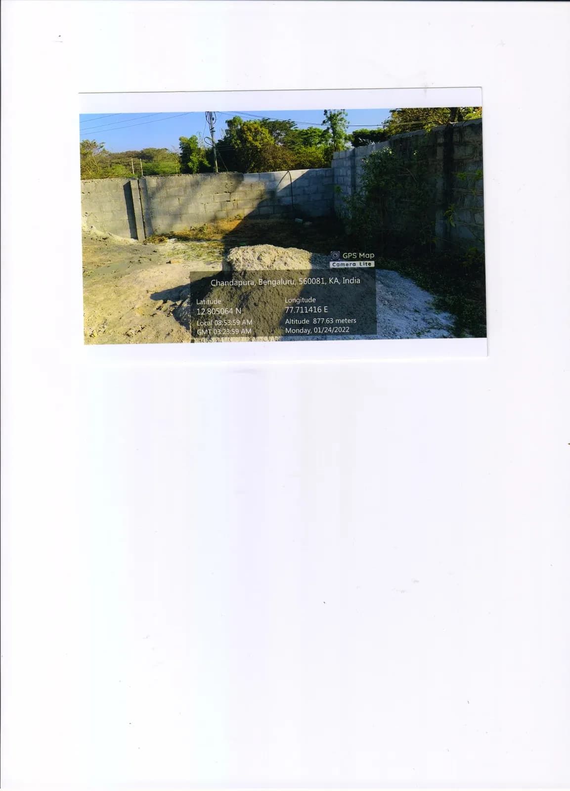Dhiraan Urban Forest: Site photo filed with Karnataka RERA