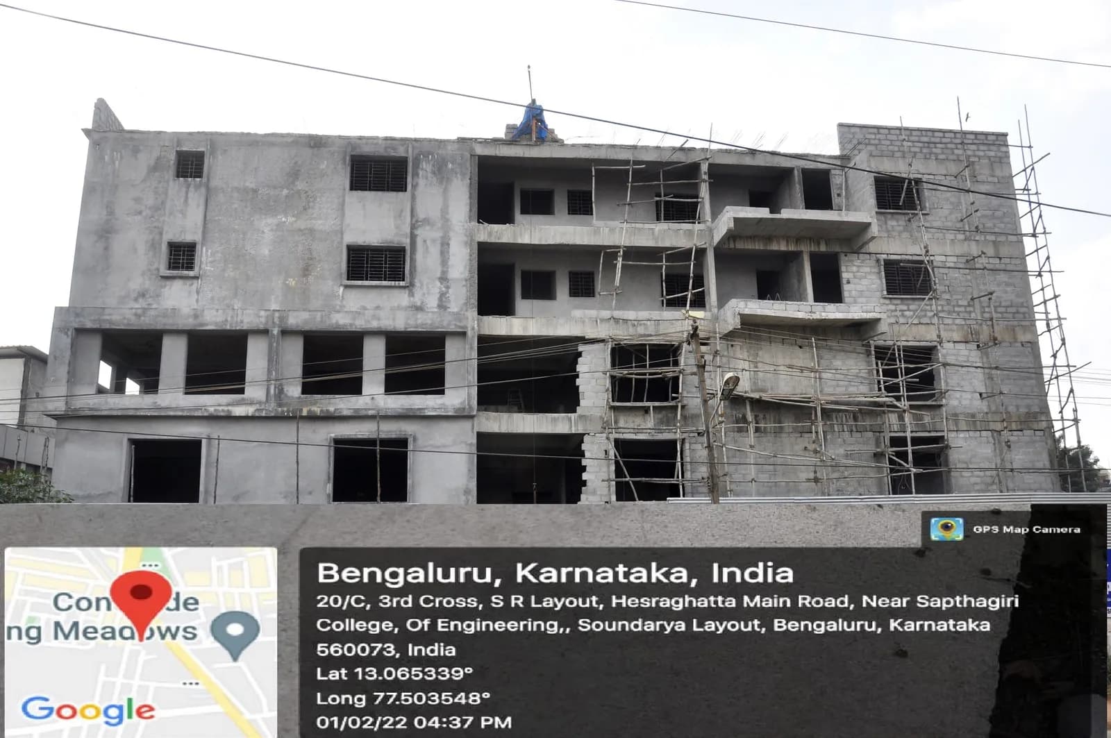 Bee Home Aries: Site photo filed with Karnataka RERA