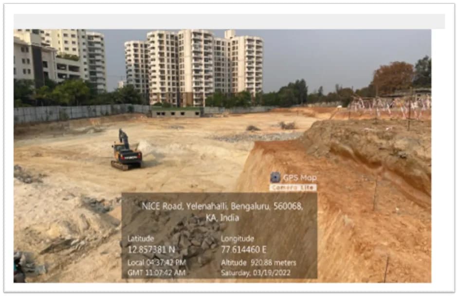 SNN Raj Serenity: Site photo filed with Karnataka RERA