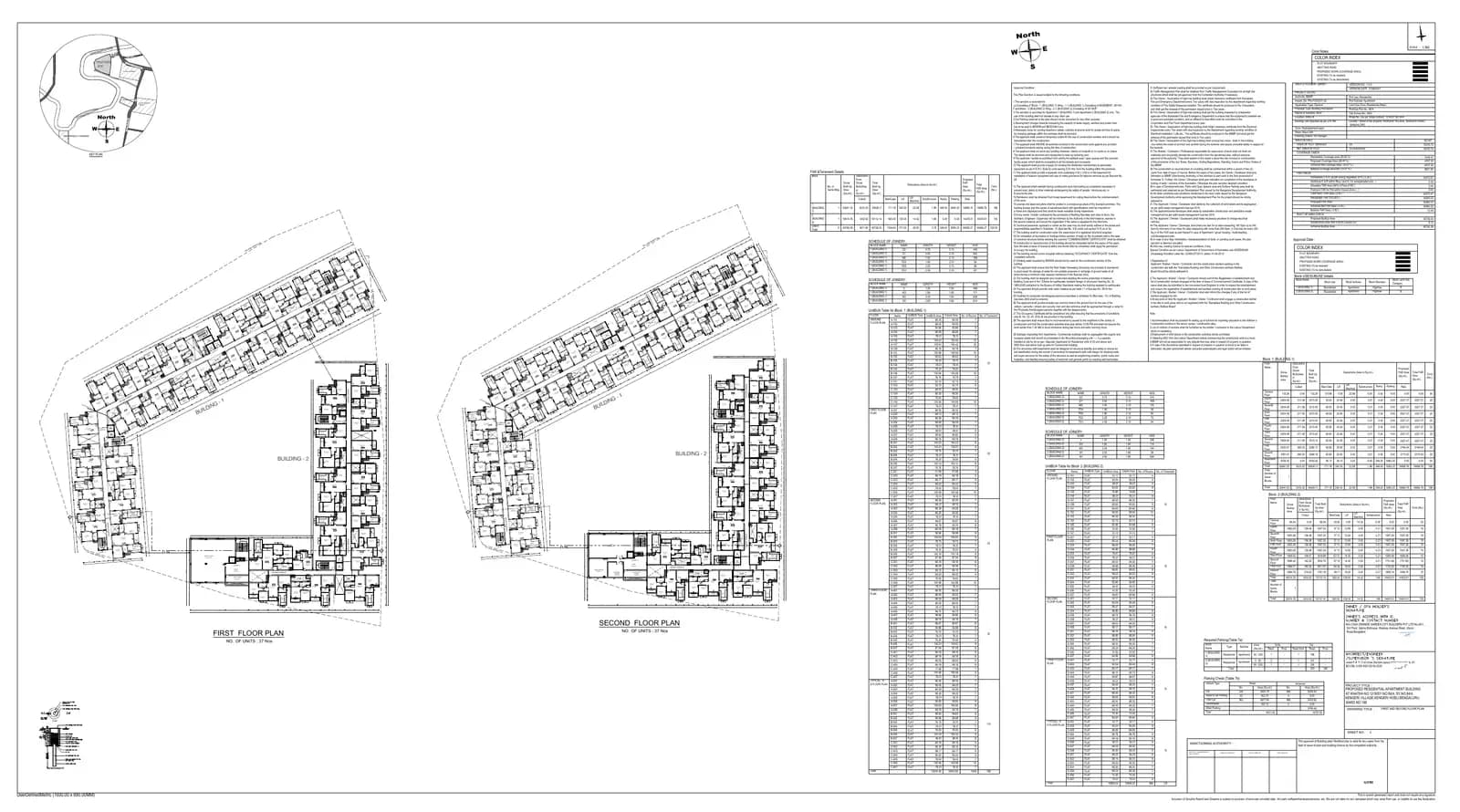 Casagrand Aquene: FIRST AND SECOND FLOOR PLAN.pdf (filed with Karnataka RERA)