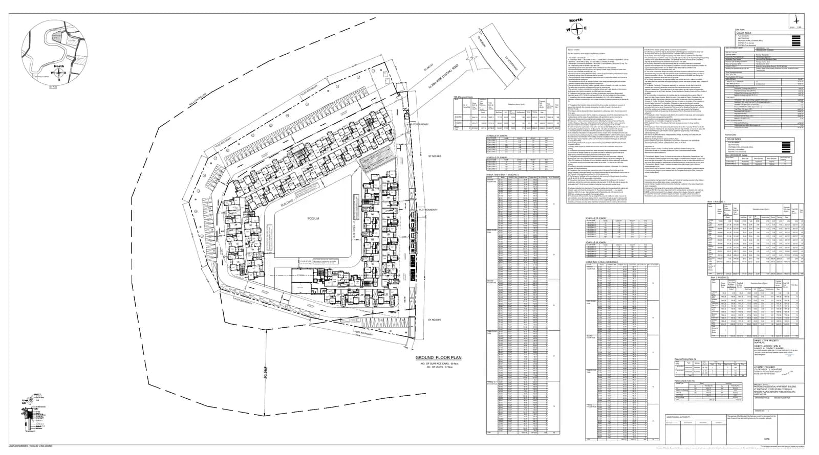 Casagrand Aquene: GROUND FLOOR PLAN.pdf (filed with Karnataka RERA)
