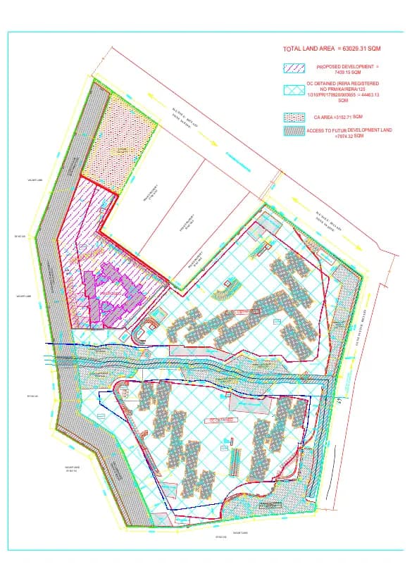 Raj Etternia E Block (Building 4): Demarcation plan-Model.pdf (filed with Karnataka RERA)