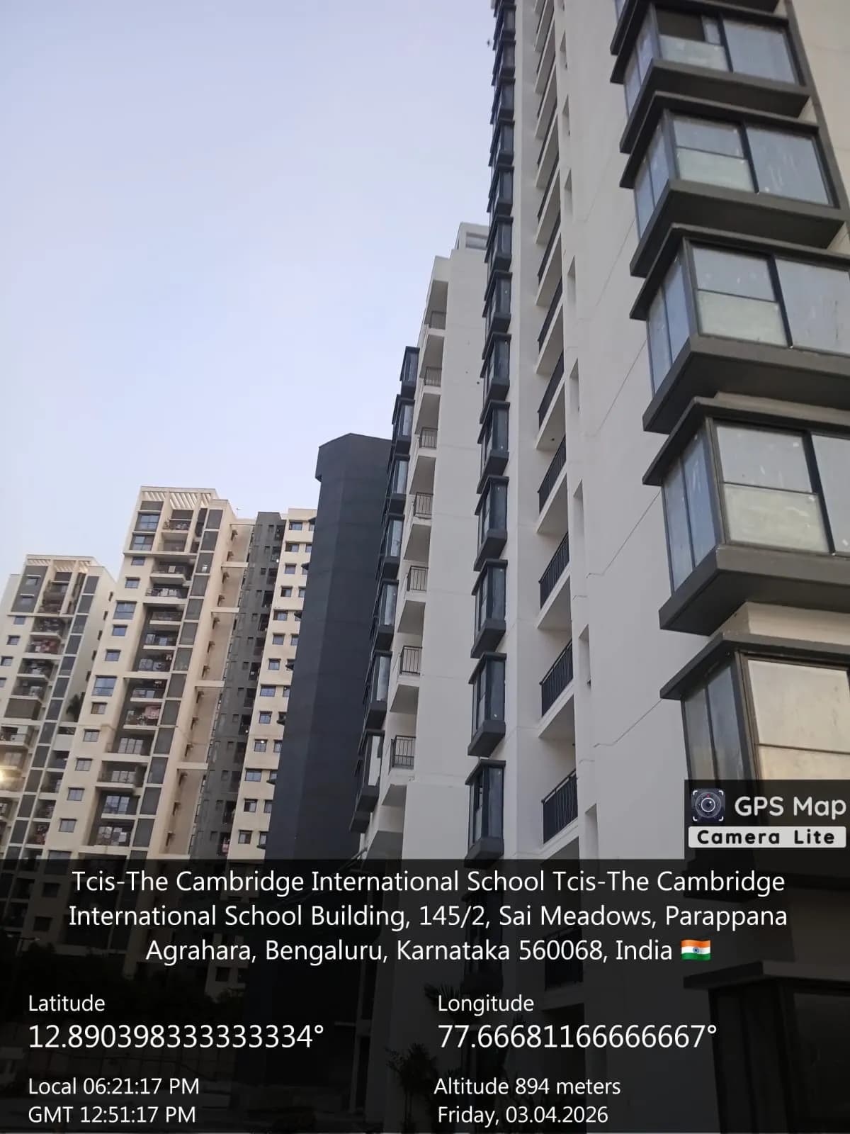 Raj Etternia E Block (Building 4): Site photo filed with Karnataka RERA