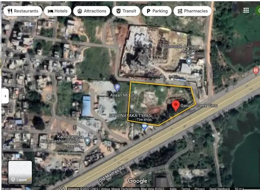 Garuda Creek View: Location and Demarcation drawings (filed with Karnataka RERA)