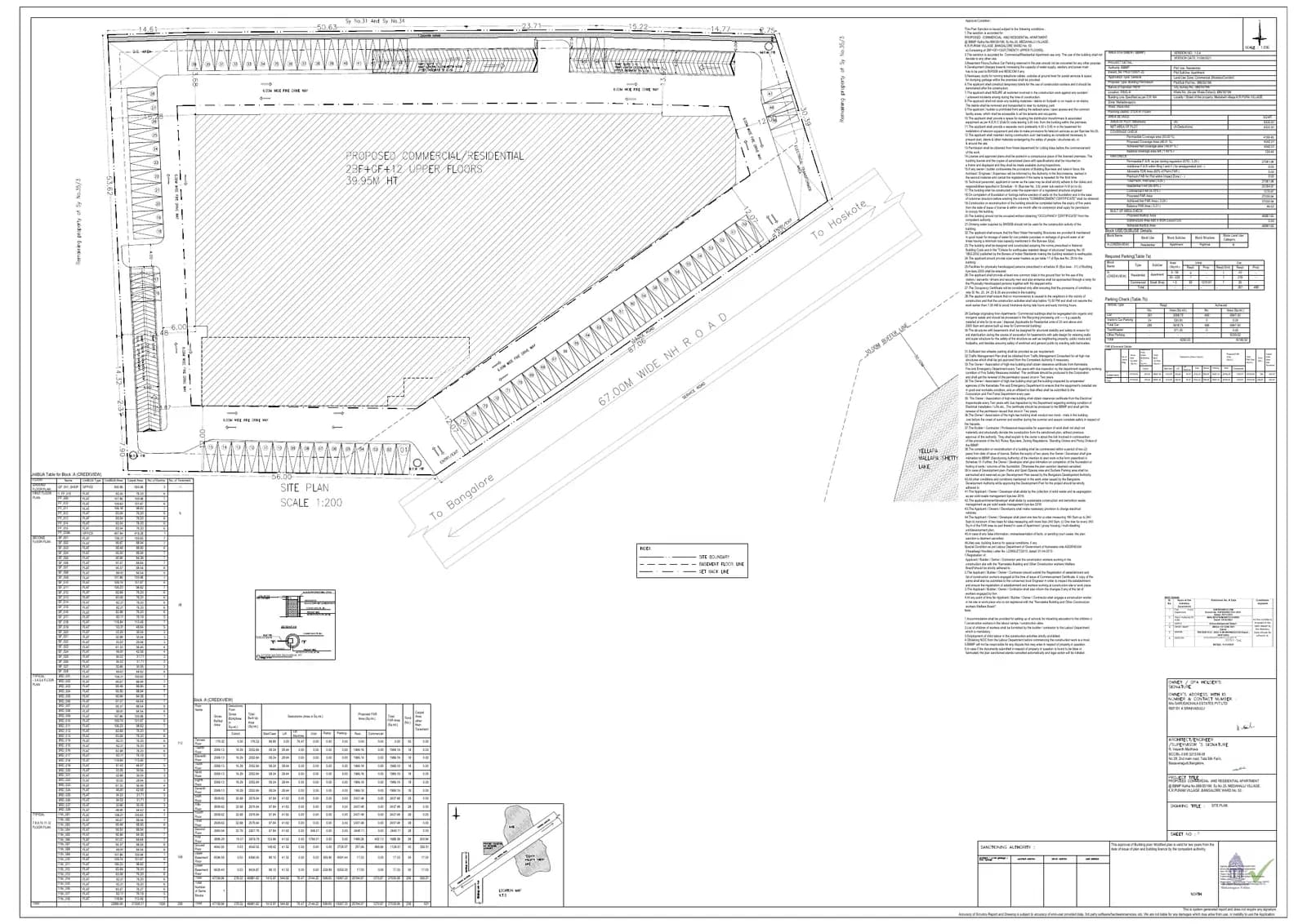 Garuda Creek View: Approved Layout Plan (filed with Karnataka RERA)