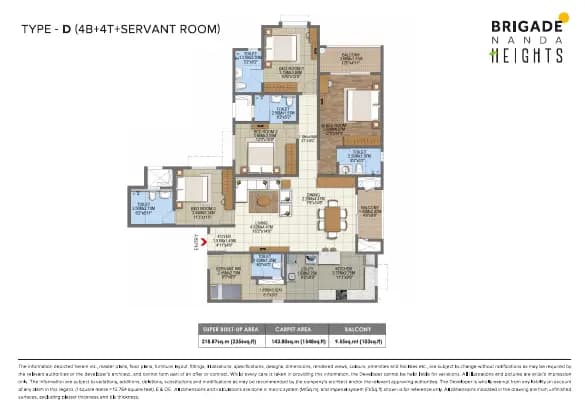 Brigade Nanda Heights: Brochure, page 3 (filed with Karnataka RERA)