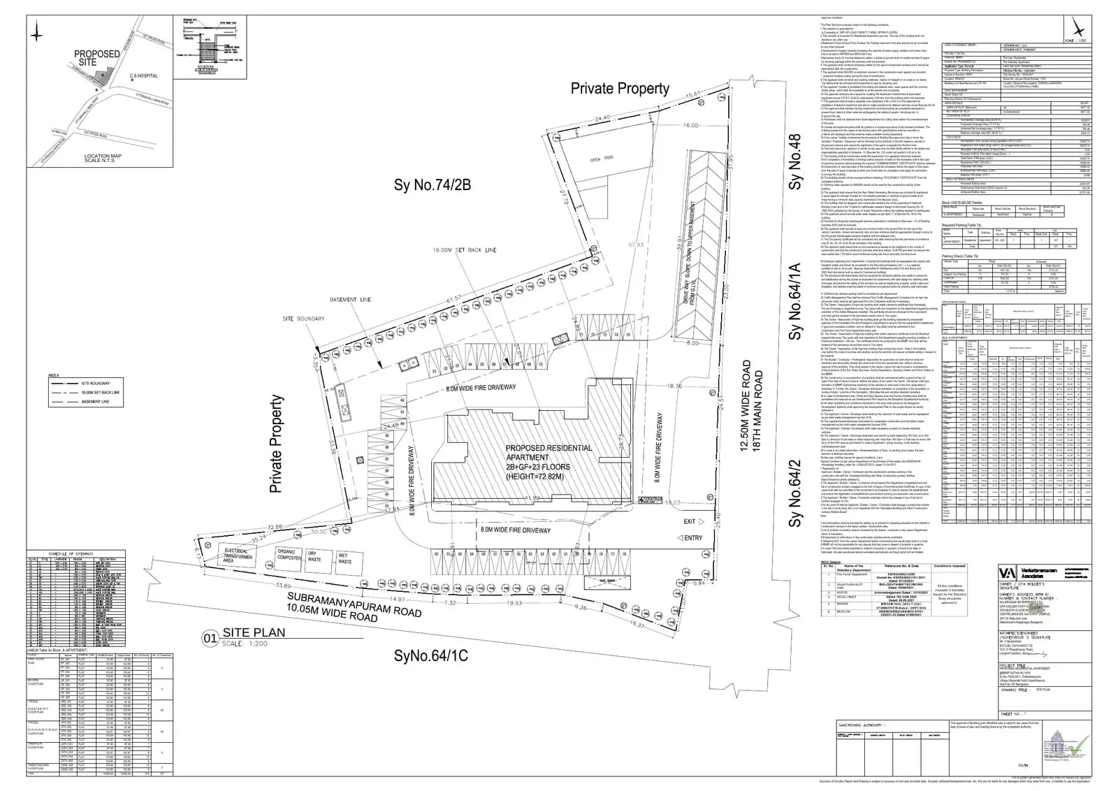 Brigade Nanda Heights: Approved Layout Plan (filed with Karnataka RERA)
