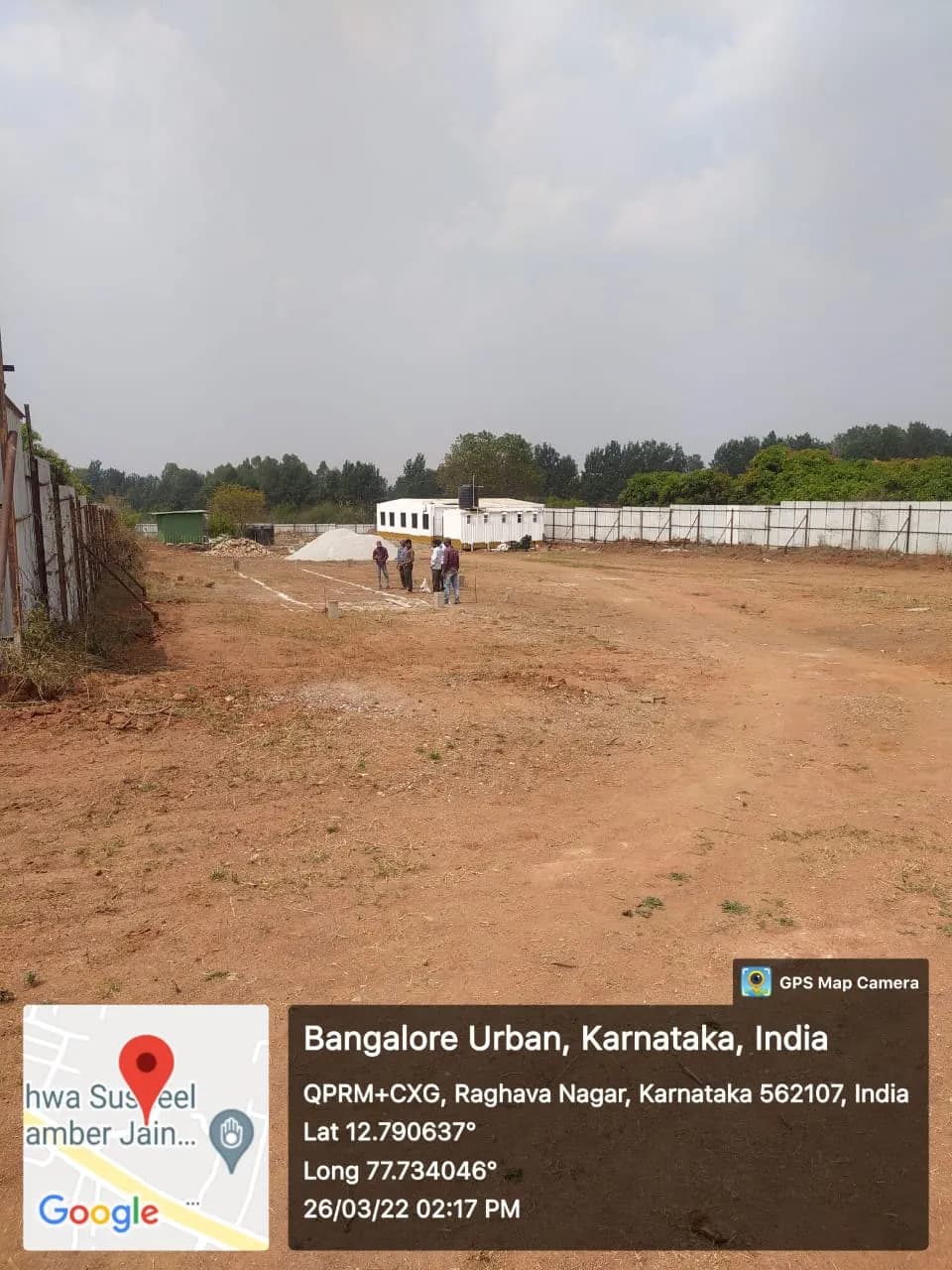 Raj High Gardens: Site photo filed with Karnataka RERA