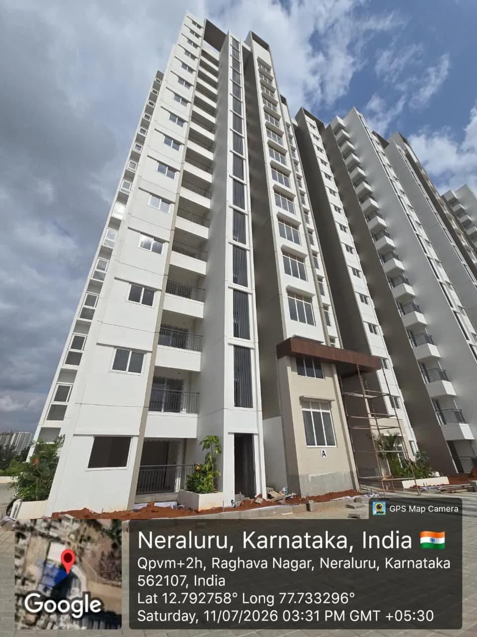Raj High Gardens: Site photo filed with Karnataka RERA