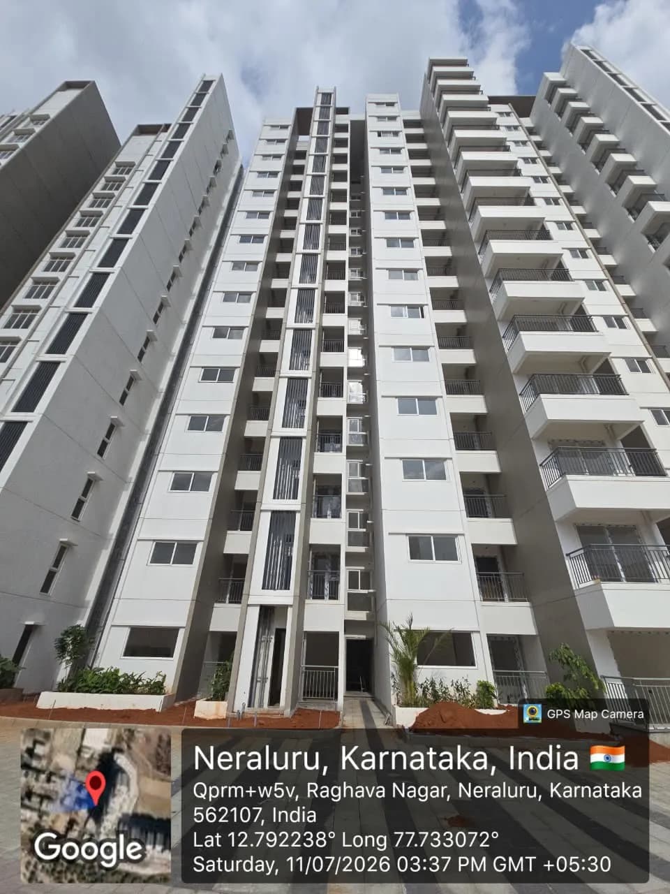 Raj High Gardens: Site photo filed with Karnataka RERA