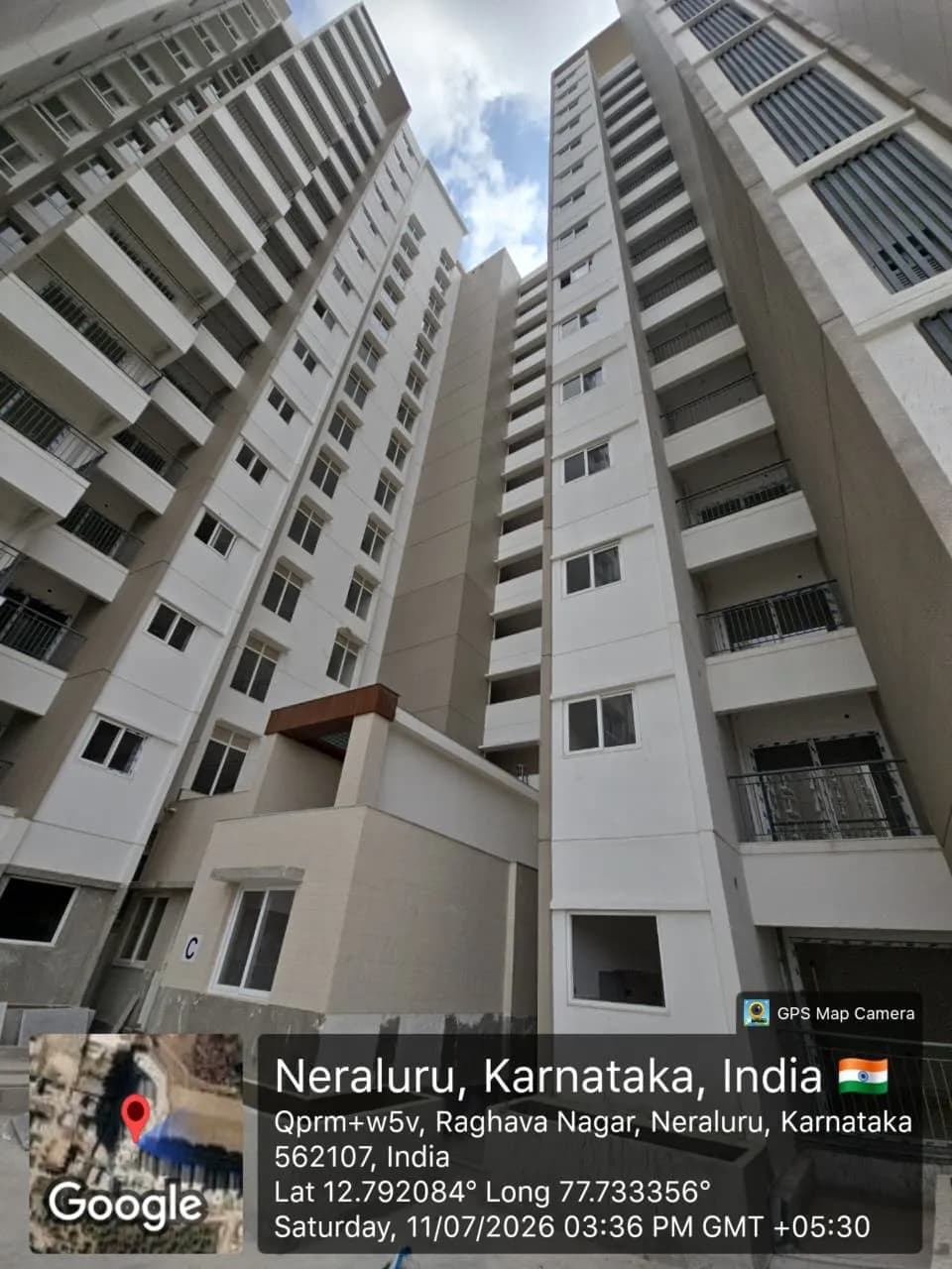 Raj High Gardens: Site photo filed with Karnataka RERA