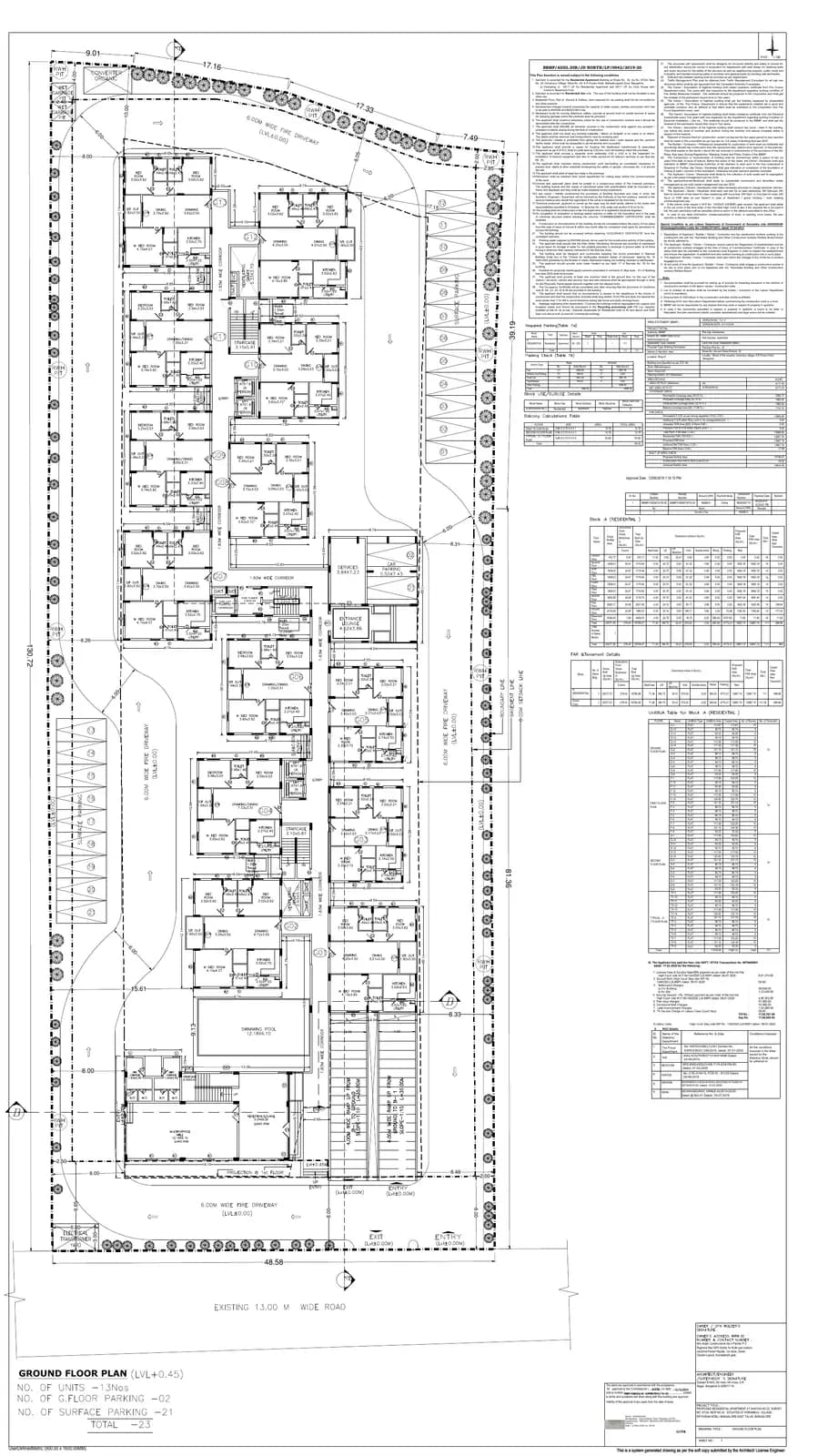 Pavani Heights: Area Development Plan Of Project Area (filed with Karnataka RERA)
