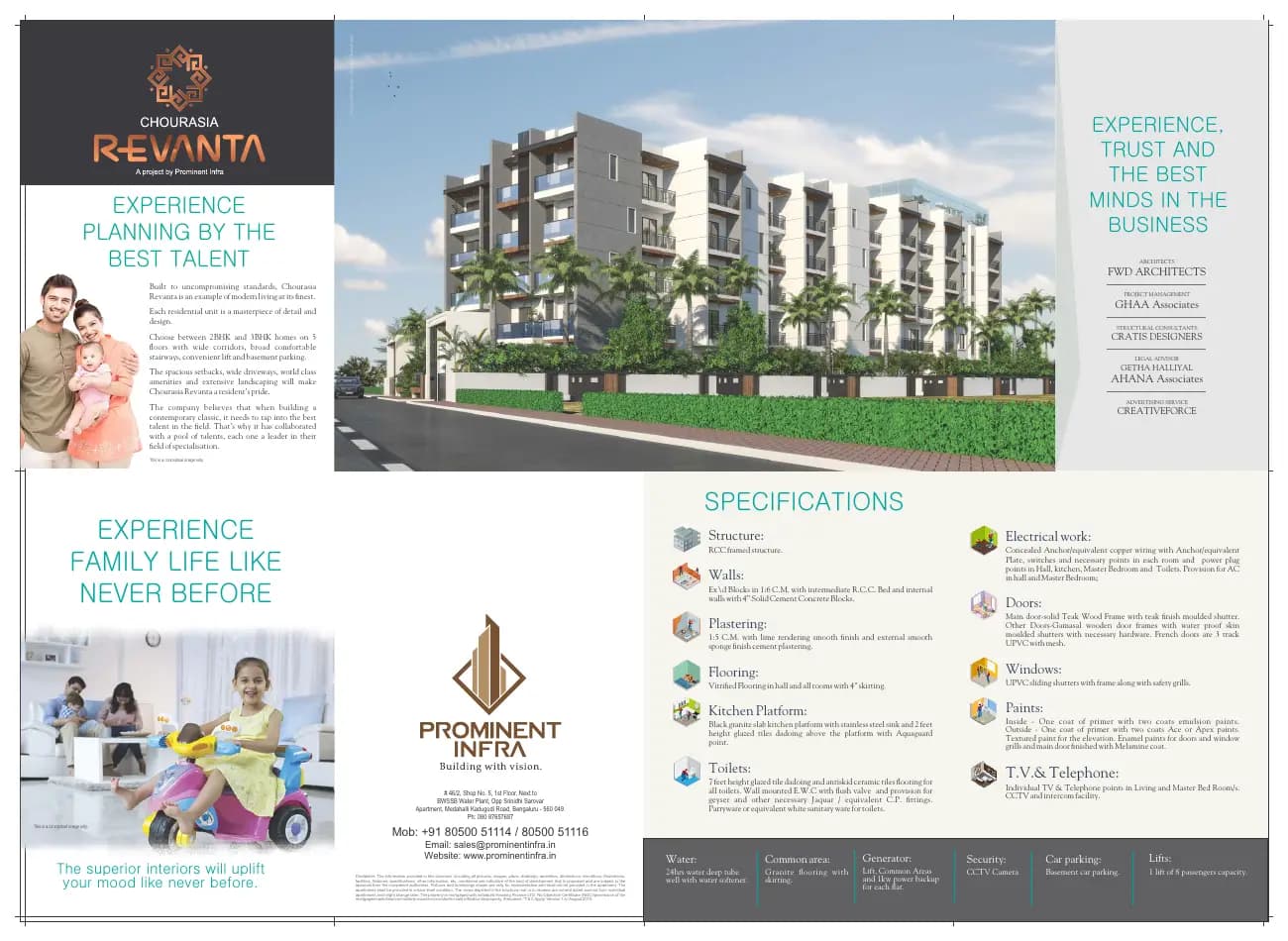 Chourasia Revanta: Brochure, page 3 (filed with Karnataka RERA)