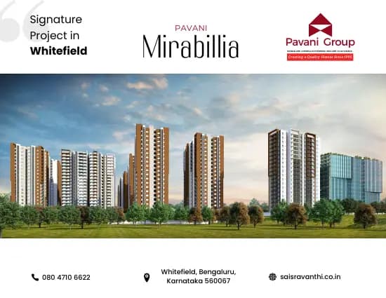 Pavani Mirabilia: Brochure, page 1 (filed with Karnataka RERA)