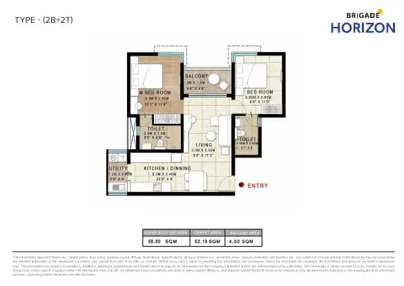 Brigade Horizon: Brochure, page 2 (filed with Karnataka RERA)