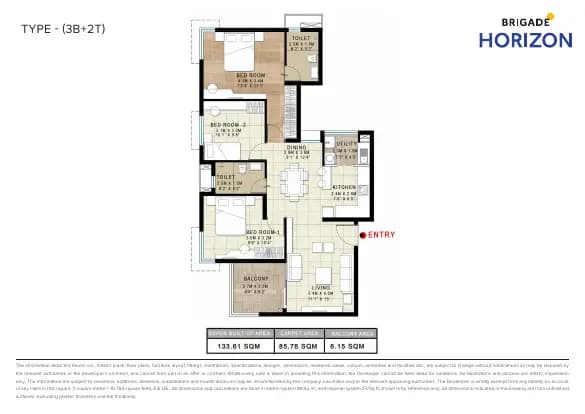 Brigade Horizon: Brochure, page 3 (filed with Karnataka RERA)