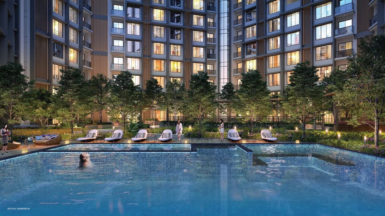 Purva Zenium 2: Purva Celestial exterior elevation, International Airport Road (artist’s impression)
