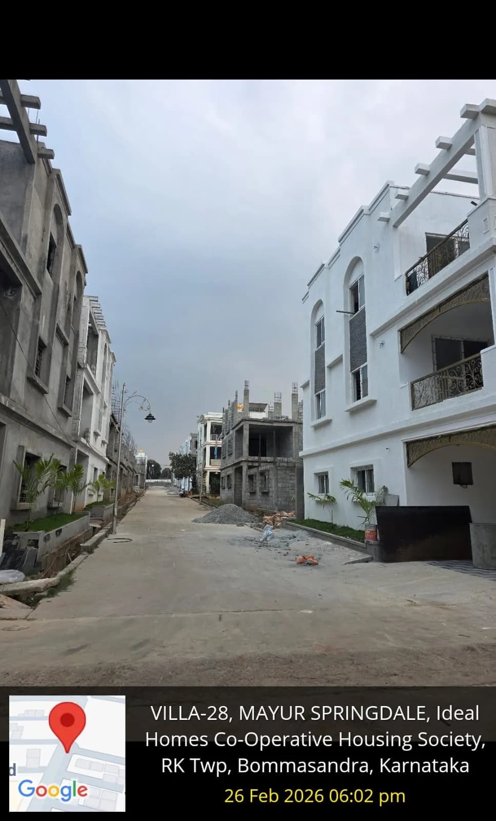 SKR Gardens: Site photo filed with Karnataka RERA