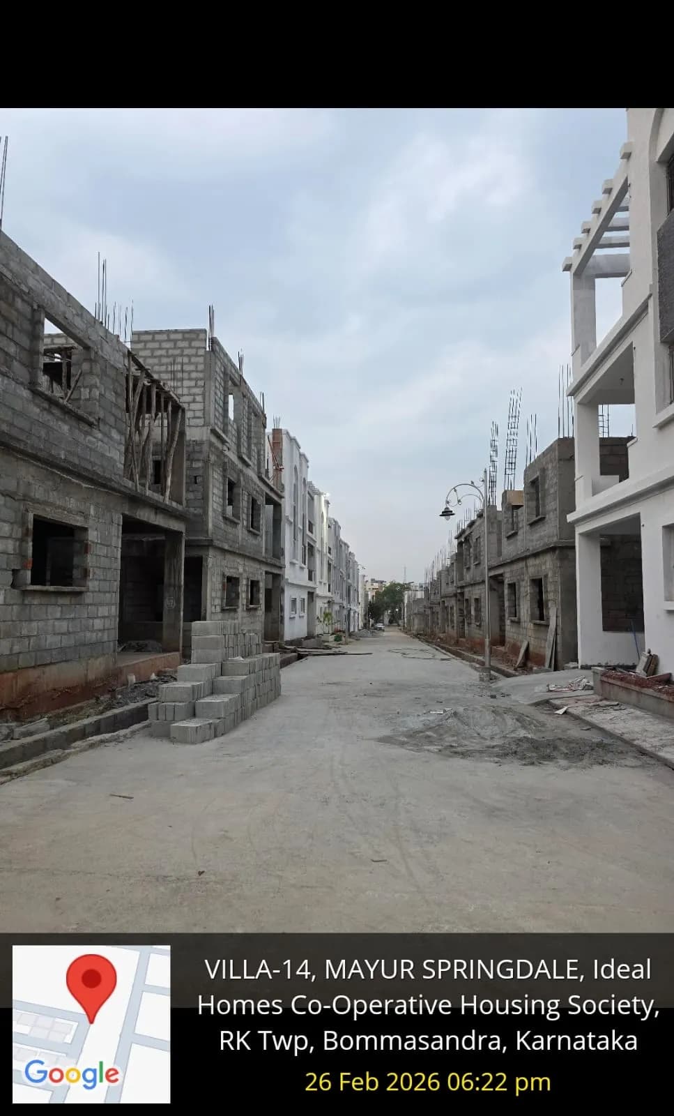 SKR Gardens: Site photo filed with Karnataka RERA