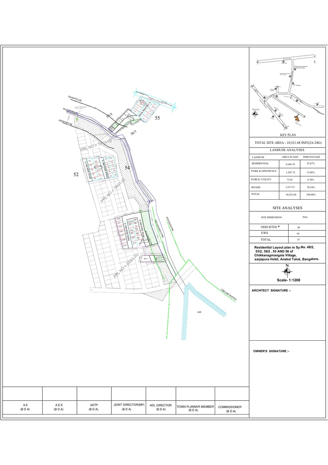Eterrnia: Approved Layout Plan (filed with Karnataka RERA)