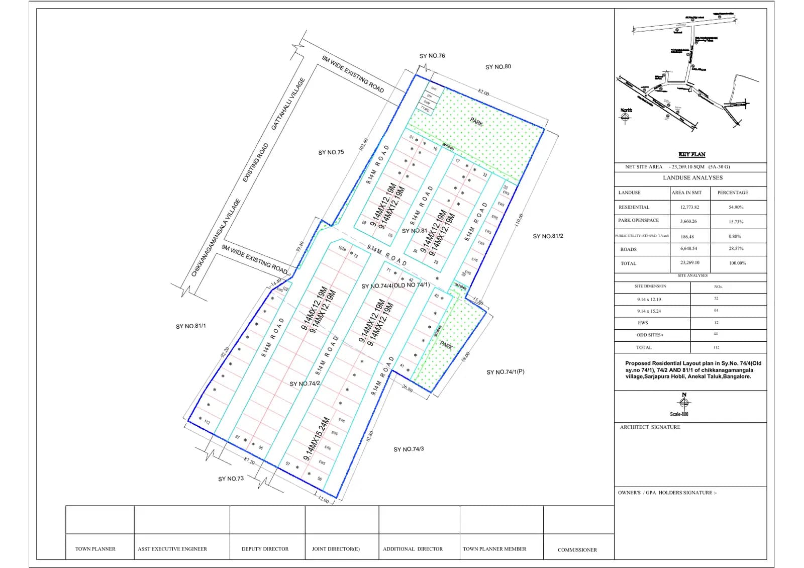 Mayfairre: Existing Layout Plan (filed with Karnataka RERA)