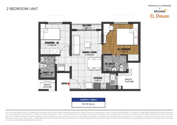 Emerald & Luminaire Block at Brigade El Dorado: Brochure, page 2 (filed with Karnataka RERA)