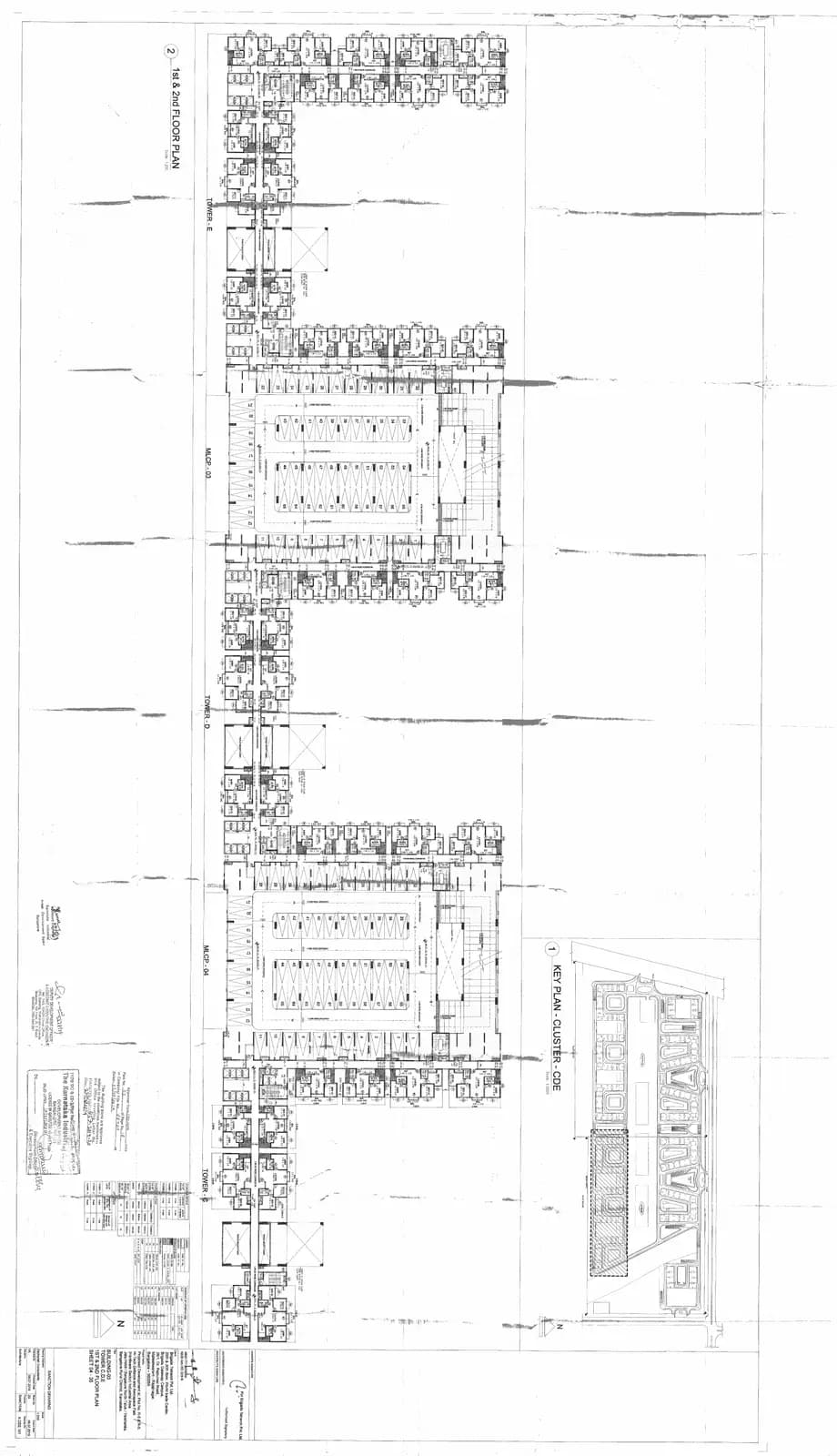 Emerald & Luminaire Block at Brigade El Dorado: Approved Layout Plan (filed with Karnataka RERA)