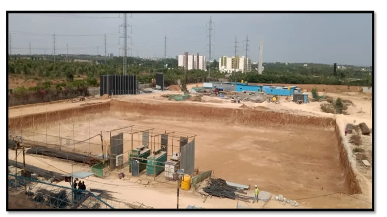 Emerald & Luminaire Block at Brigade El Dorado: Site photo filed with Karnataka RERA