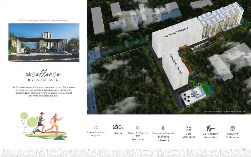 Sai Green Woods: Brochure, page 3 (filed with Karnataka RERA)