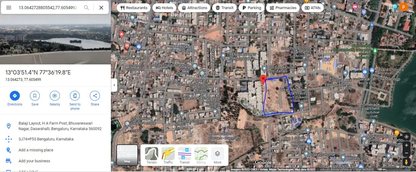 Trendsquares Ortus III: LOCATION DEMARCATION.PNG (filed with Karnataka RERA)