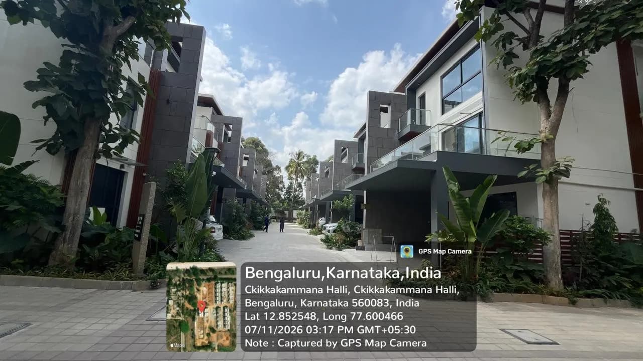 Raj Viviente: Site photo filed with Karnataka RERA