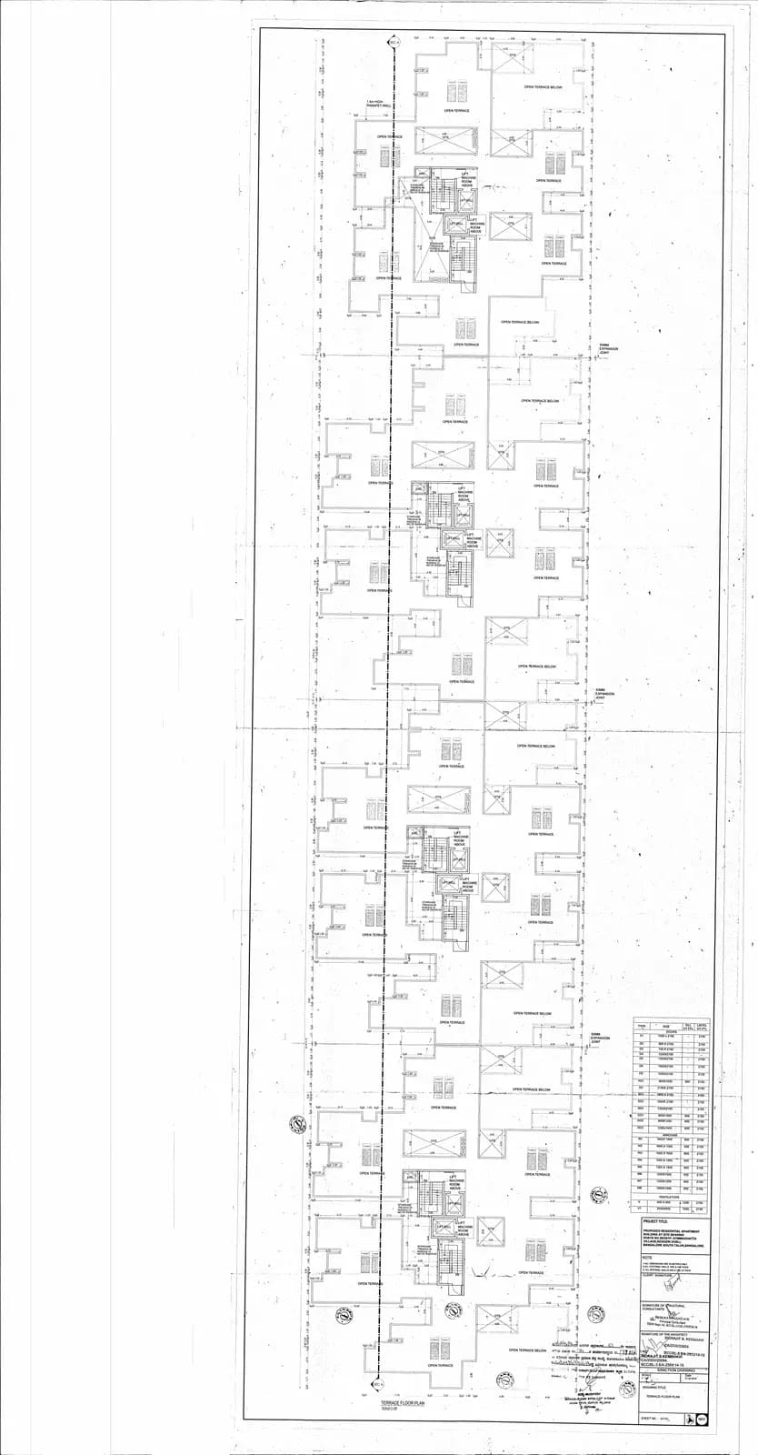 Mahaveer Highlands: 9 Terrace Floor Plan.PDF (filed with Karnataka RERA)