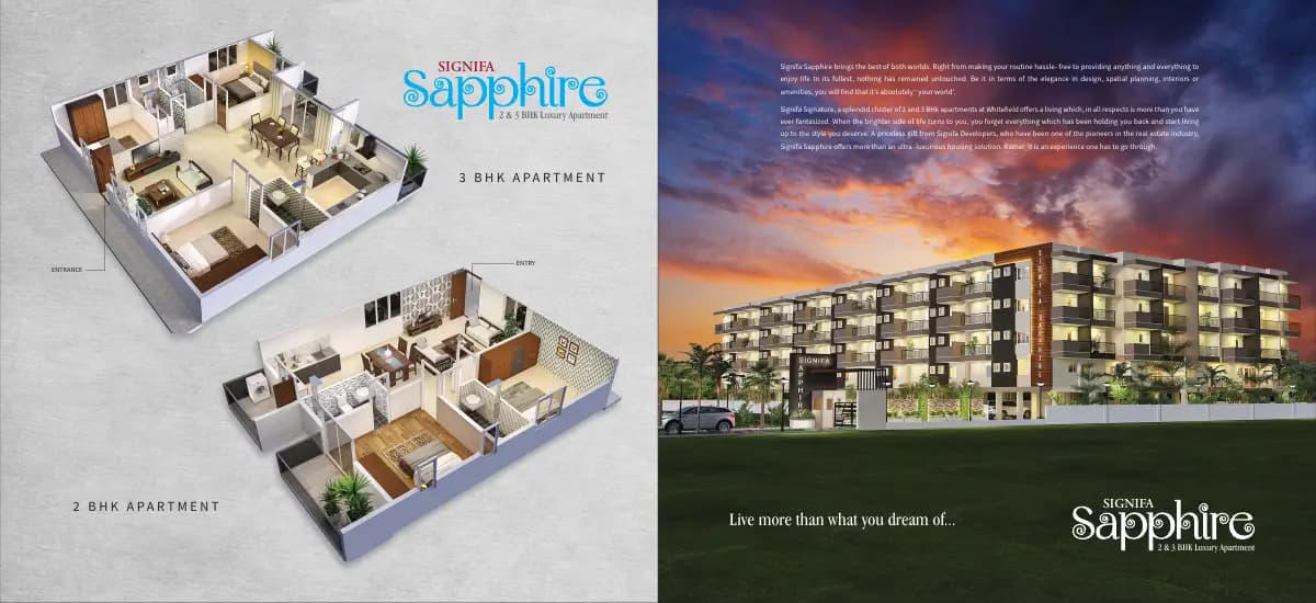 Signifa Sapphire: Brochure, page 5 (filed with Karnataka RERA)
