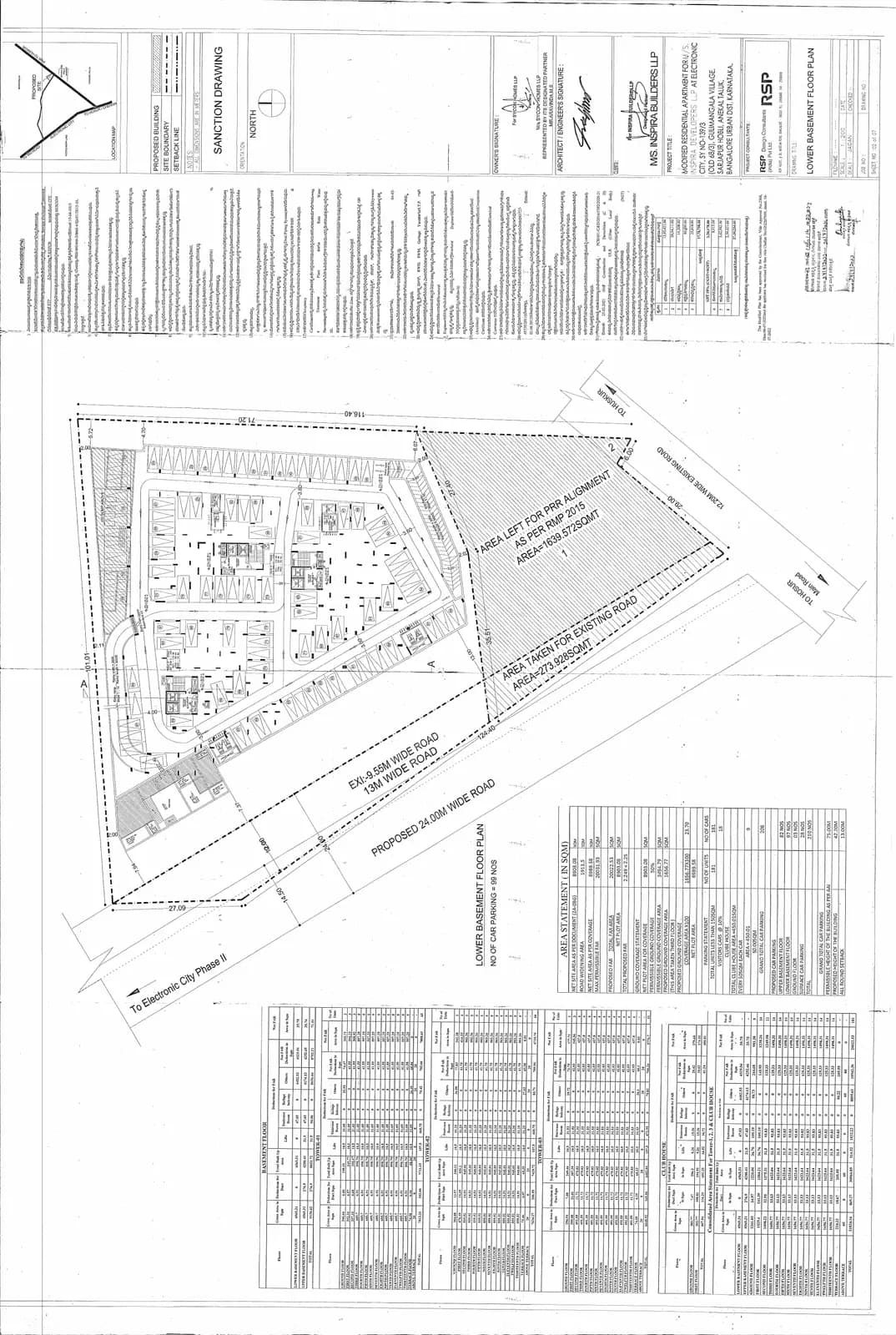 Inspira Tropical Garden: Approved Building/Plotting Plan (filed with Karnataka RERA)