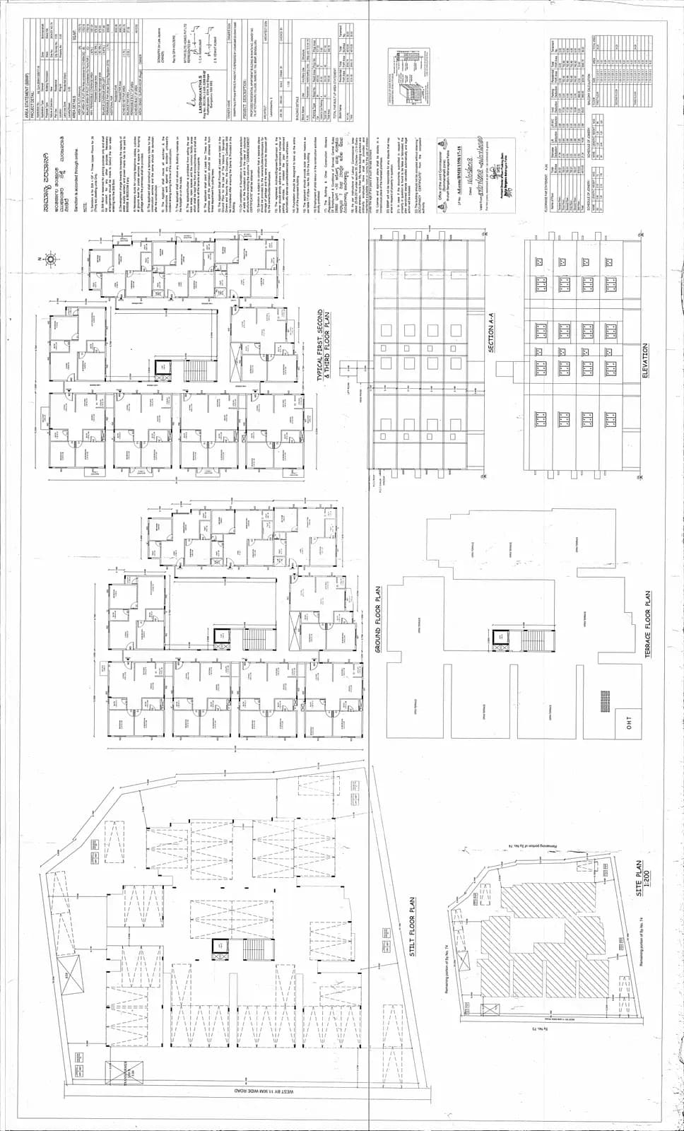 Mythri Habitat: Existing Layout Plan (filed with Karnataka RERA)