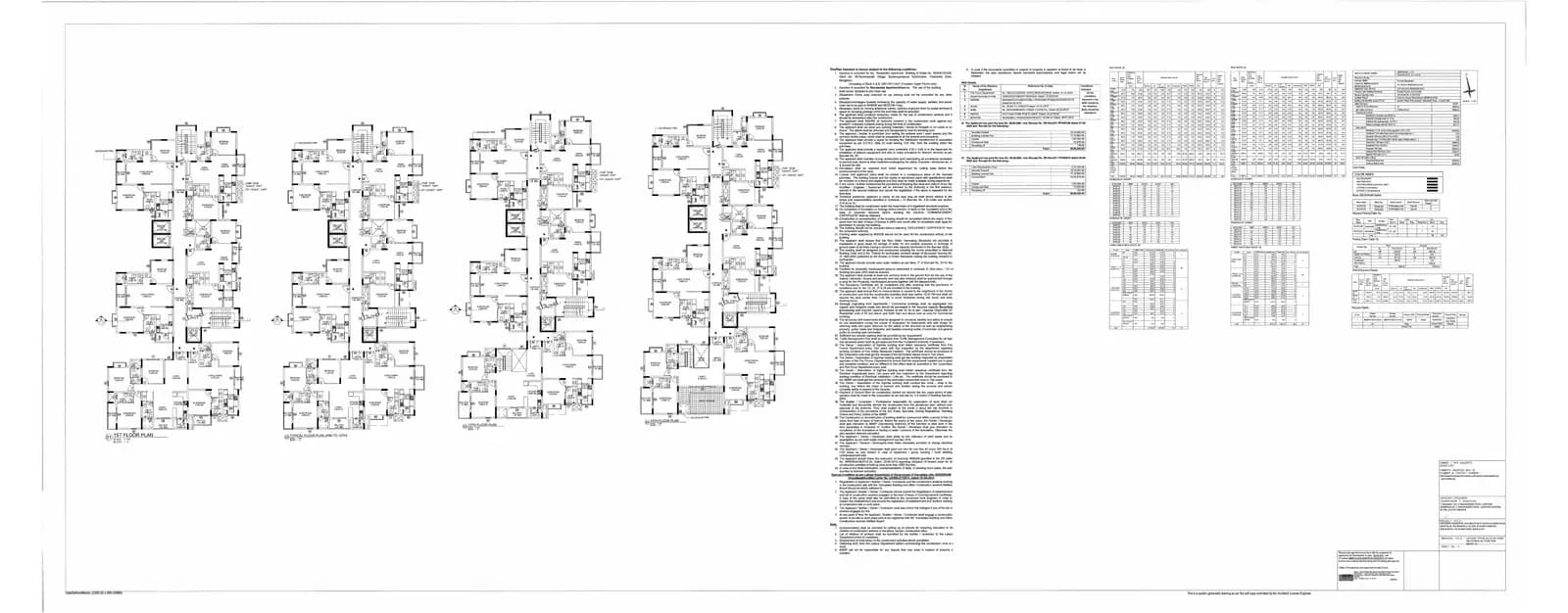 High Life Towers: Block A 1 To 14th Floor Plan (filed with Karnataka RERA)