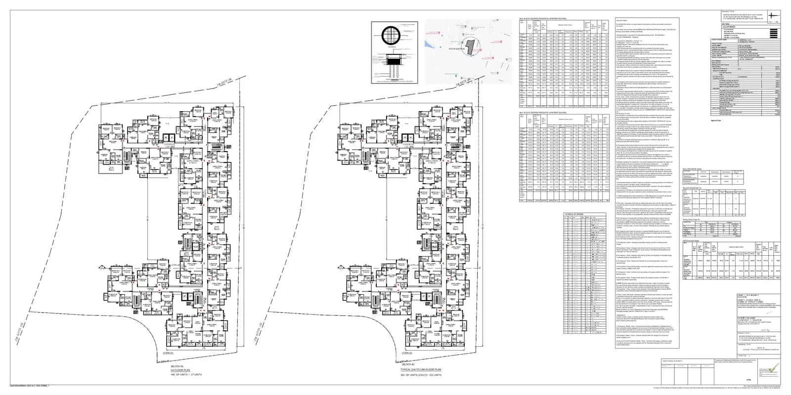 High Life Towers: First to 14th Floor Plan (filed with Karnataka RERA)